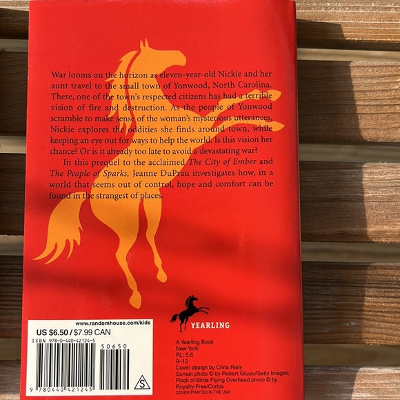 Jeanne DuPRAU 3 Books City of Embers The People of Sparks The Prophet of Yonwood - Picture 6 of 15